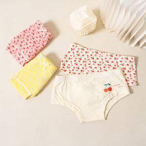 Bộ 4 Quần Đùi Cotton Cho Bé Gái Quần Lót Trẻ Em Size Lớn Quần Short Cotton Cho Trẻ Em Chất Liệu Mềm Mại Thoải Mái Cho Trẻ Từ 7-13 Tuổi