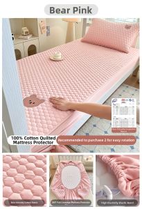 Nanjiren | Cotton-padded Mattress Protector 90x190cm