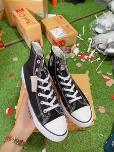 รองเท้าผ้าใบ CV สีกรม หุ้มข้อ Size 36-45 พร้อมส่ง มีบริการเก็บปลายทาง