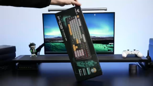 AULA F108 F108 Pro Wireless Mechanical Keyboard Gray Yellow Reaper Switch