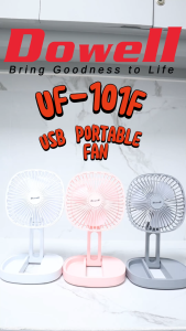 Dowell UF-101F USB Portable Fans Mini Fan Rechargeable - Lazada