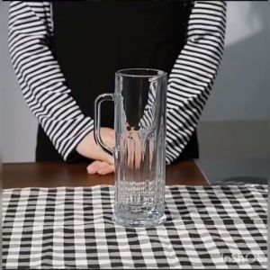 แก้วเบียร์ แก้วเบียร์มีหู แก้วใส แก้วเหล้า แก้วน้ำทรงสูง  ขนาด620ml ✏️มีพร้อมส่ง