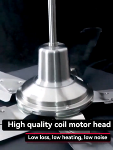 1.4M Stainless Steel Ceiling Fan 56 Inch Ceiling Fan Heavy-duty Ceiling Fan Wall Control 5 Fan Blades Commercial/Household