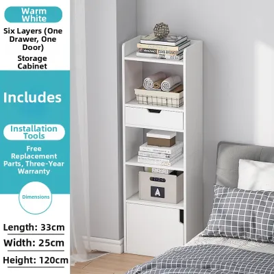 SHANNAIER | Space-Saving Narrow Corner Storage Cabinet