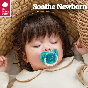 BC Babycare Tritan Baby Silicone Pacifier with Cover 3 Stages BPA Free Newborn Infant Breathable Thin-root Nipple Ultra Soft Baby Soother Best Pacifiers for Newborn Teethers Baby Sleep Artifact S/M/L