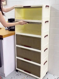 Dễ lắm ráp tủ đựng kệ 48-58cm tủ đựng đồ ăn nhựa việt nhật 3-6tầng tủ quần áo người lớn Có bánh xe tủ nhựa đựng quần áo/tủ nhựa duy tân