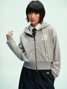 Champion | Hooded Zip Up Jacket Women Short Casual Simple