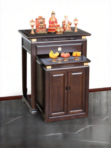 WANGJIXIANG | Solid Wood Buddha Shrine Cabinet
