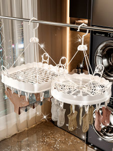 ชุดตากเสื้อผ้าแบบพับได้สำหรับรองเท้า พร้อมตะขอ ชุดตากเสื้อผ้าแบบมีฟีเจอร์พิเศษสำหรับใช้ในบ้าน อเนกประสงค์