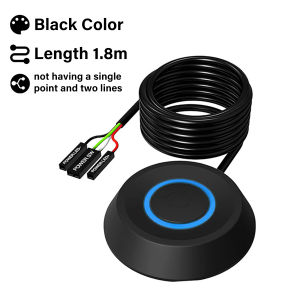 Desktop Computer Switch PC Motherboard External Start Power Switch 1.8m On/Off Button Extension Cable Round Remote StartupSwitch