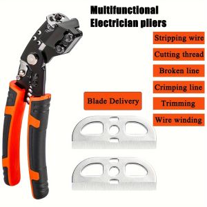 Wire Stripper Crimping Tool for Insulated Electrical Wire Connectors Racheting Wire Crimping Tools-Available Winding Crimping