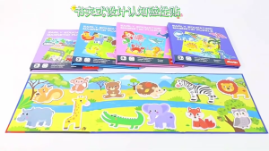 JewelRaes Magnetic Sticker Quiet Book for Kids Early Education Puzzle Sticker Book