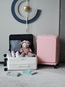 Student Travel Suitcase 20 Inch Front Opening Carry-On Bag Expandable Male Female Password Box Brake Wheel Universal Wheel