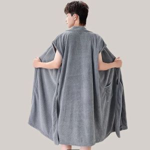 Khăn Tắm Nhanh Khô Quần Áo Ngủ Cặp Đôi Quần Áo Tắm Không Phải Cotton Nguyên Chất Thấm Nước Đơn Giản Cho Nam Và Nữ