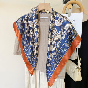 Khăn Choàng Lụa Nữ Mùa Xuân Hè Thu Mỏng Cổ Điển Đa Năng Cao Cấp Bảo Vệ Cổ Khăn Choàng Thời Trang Phong Cách Hàn Quốc Rộng 90cm