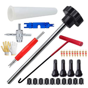 Repair Tire ValveTool Kit Without Disassembling Tire Replace Tire Valve with Efficient Fast Installation Tool with Valve Core