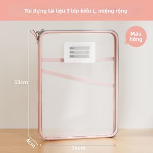 XIANGLEWU | Túi Phân Loại Hình L Cổng Rộng Cho Học Sinh