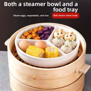 TANGJIXIONG | Triple Chamber Ceramic Steaming Bowl