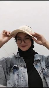 GU Topi Senam Wanita Summer Knit Visor SPORT Baseball Cap Topi SPORTS Olahraga Rajut Katun Topi Pantai Sunshade T5 F14
