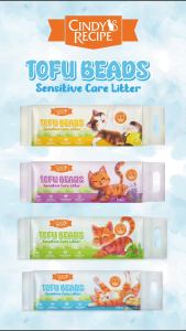 Cindys Recipe Tofu Beads Cat Litter Crushed Tofu 2.5kg - Pasir Kucing