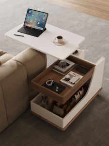KLESK | Mobile Adjustable Folding Coffee Table With Wheels