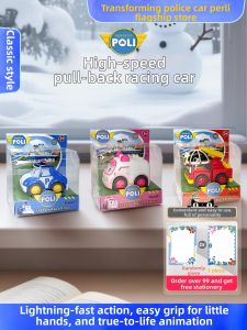 Robocar Poli | Xe Cảnh Sát Biến Hình Tốc Độ Cao Dùng Lực Trả Lui