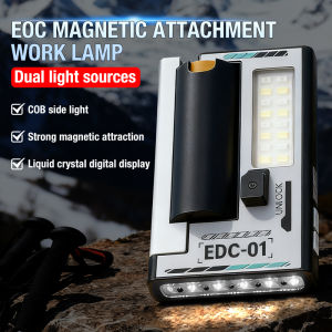 Compact Multi-Functional Flashlight Emergency Warning Light Portable with 18650 Battery Replacement Support Safety Equipment