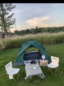 Camping Tent Sun Protection Waterproof tent automatic double outdoor Foldable Family tent