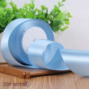 25Yards/Roll 6mm 10mm 15mm 20mm 25mm 40mm 50mm Silk Satin Ribbons for Gift Packing Christmas Party Decoration Fabric Crafts DIY