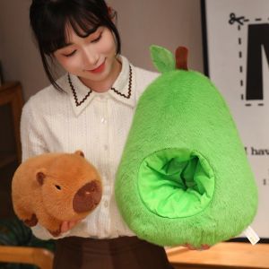 Kawaii Anime Capybara Avocado Plush Toy Creative Stuffed Animals Capybara Girl Birthday Toys Girlfriend Cute Gift