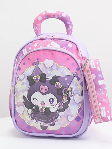 Cartoon Large-Capacity Lightweight Capybara Backpack for Kids: Soft Nylon Schoolbag Suitable for Preschool Boys and Girls