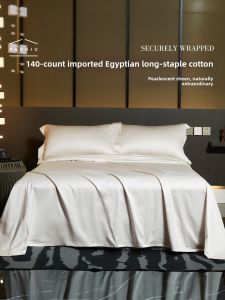 FANKJU | Skin-Friendly 100% Long-Staple Cotton Bed Sheet 140 Thread Count