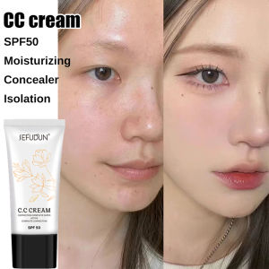 Skin Tone Adjusting CC Cream SPF 50 Color Correcting Self Adjusting For Mature Skin Makeup Primer Sunscreen Foundation