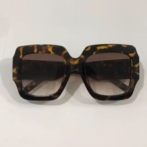 Fashion square frame personality European and American big D diamond set womens sunglasses trend outdoor anti-ultraviolet sunglasses