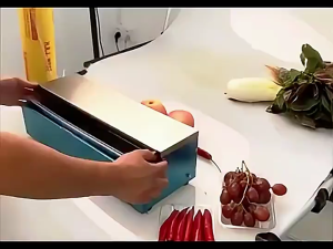 CHUANGCHAO Stainless Steel  Cling Film Cutting Tools / Household Plastic Wrap Cutter / Dispenser Kitchen Box