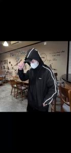 Áo khoác gió nam nũ có mũ trùm áo gió nam nữ phản quang 2 lớp chống nước