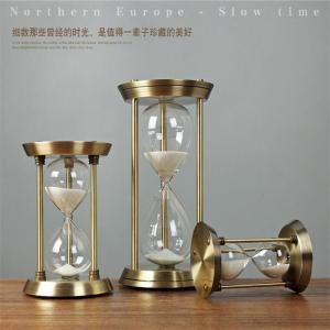 Modern Minimalist Creative Metal Sand Timer Home Decorations Living Room Entrance Study Office Decorative Pieces