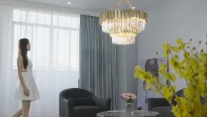 Luxury K9 Crystal Chandelier In Dining Room European Style Villa Restaurant Bedroom Lamps Simple Living Room Pendant Lights