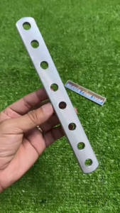 Pát chế treo pô gác chân xe máy 20cm lổ 10ly nhôm CNC