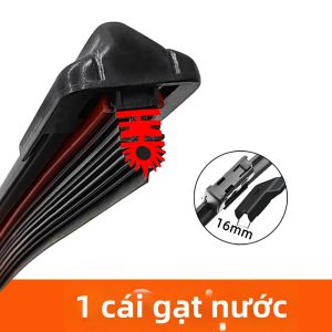 YONGRUN 1 Lưỡi Gạt Nước Cao Su 11 Lớp Dành Cho Kính Chắn Gió Ô Tô 13-28 Kích Thước 16mm Giao Diện Đặt Phía Trước Khăn Lau Tự Động Làm Sạch