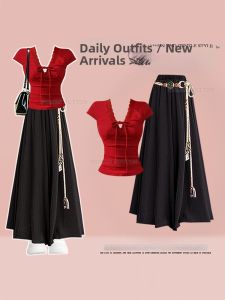NUMEN BUTTON | Large Size Unique Fashionable Summer Set Two Pieces