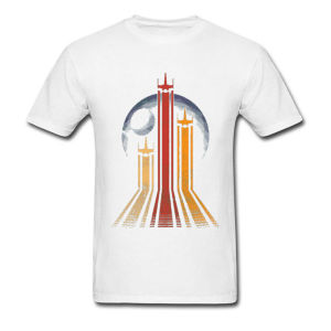 Hot Toys | Retro Galactic Death Star Spaceship Printed Shirt Men Women Tee Adults Children Boy Gril Top Kids Parent Child Cotton T shirt