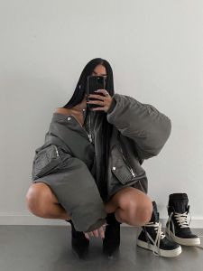 Áo Khoác Bóng Chày Cotton Dày Thường Ngày Grailz Talk American Casual Loose Outerwear Áo Khoác Ngoài Thường Ngày Mùa Thu