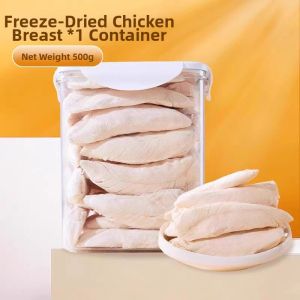 hipidog | Teeth Grinding & Weight Gain Nutritious Cat Treats Dried Chicken Breast