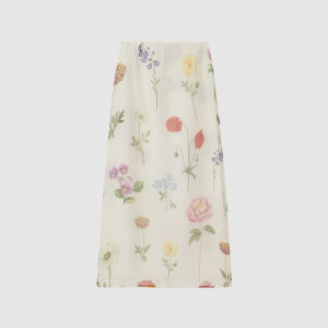 ICICLE | Silk Organza Mid-Length Skirt