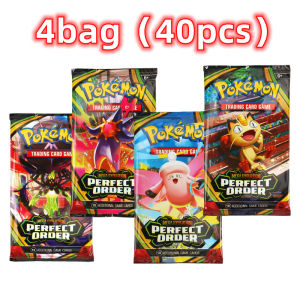 English Pokémon card Scarlet & Violet 151 Perfect order Phantasmal Flames MEGA EVOLUTION Booster Box Pokemon Cards Random 4 bags