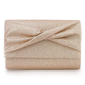 Clutch Purses for Women Gold Sparkling Envelope Detachable Chain Evening Bag for Wedding Prom Party
