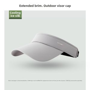 REXUELONG | Sun Protection Visor Hat UV Blocking Hollow Top Face Covering