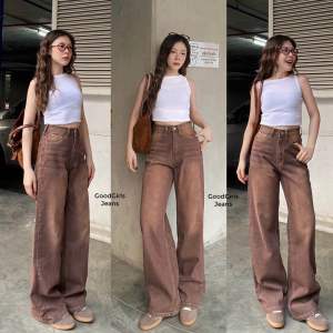 New Black Baggy Jeans🖤 กางเกงยีนส์ ขากระบอกใหญ่ เอวสูง ผ้าไม่ยืด กางเกงยีนส์ผู้หญิง baggy