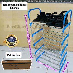 PROMO -Rak Sepatu Stainless 5 Susun